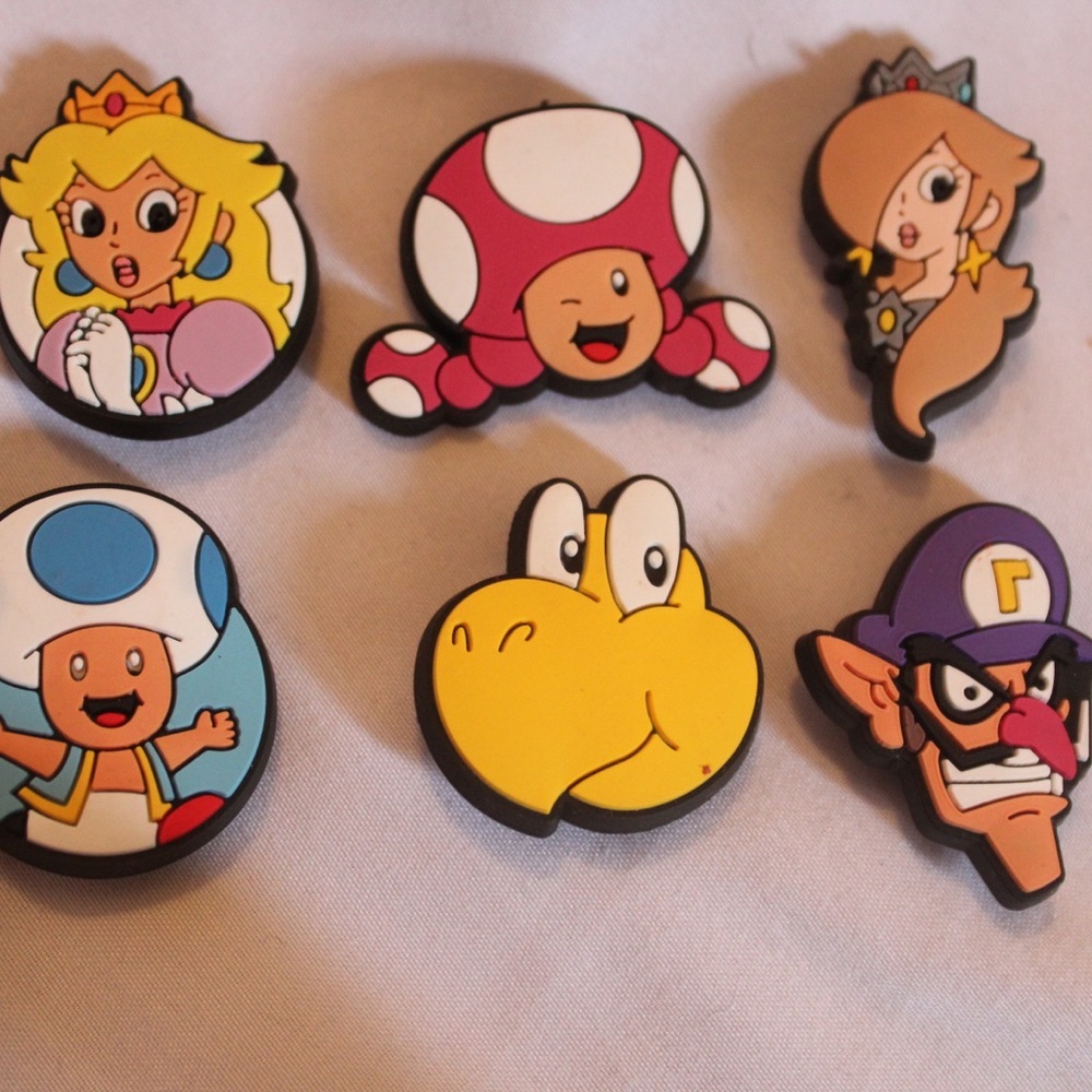 6-pack Croc Charms (Super Mario)